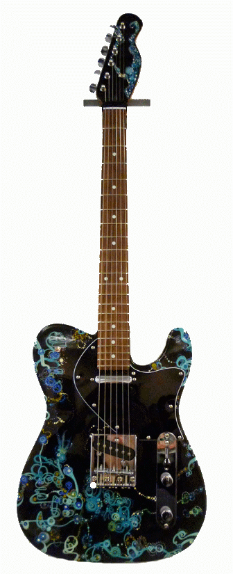 Guitar in Blue